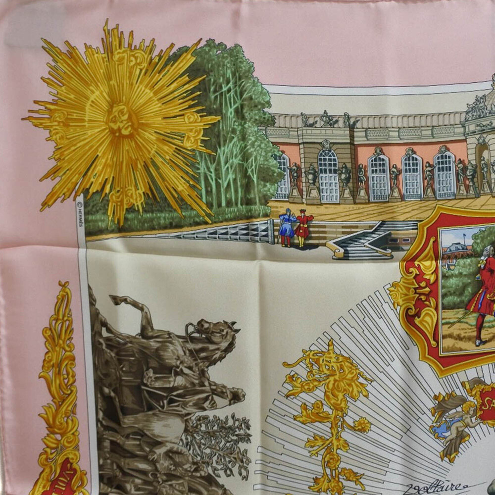 Pre-Loved Hermes Sanssoucy Silk Scarf 90 - Picture 2 of 6